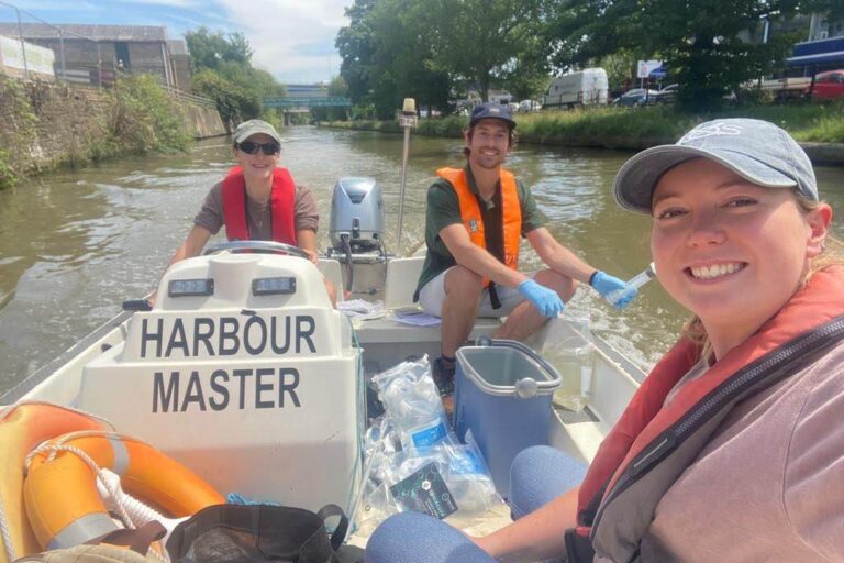sampling eDNA in Bristol's floating harbour